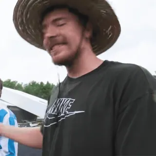 😂 e2542655 MrBeast youtuber, mrbeast, jimmy, donaldson, youtube telegram sticker