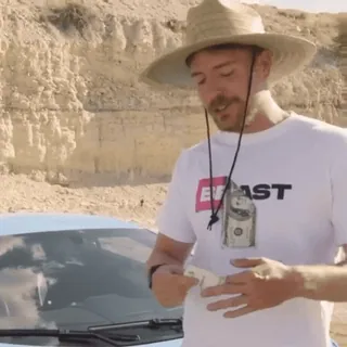 😡 f6b66b5c MrBeast mrbeast, 钱, youtube, youtuber, 汽车, 挑战, 内容创作者 telegram sticker
