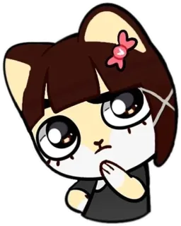 🌐 5adb0e5a 猫, 卡通, 可爱, 卡哇伊, 动物 telegram sticker