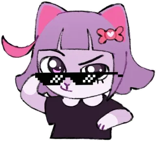 😎 a006f6a0 猫, 太阳镜, 卡通, 酷, 眼镜 telegram sticker