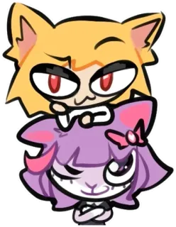 🫂 e7afcb53 猫, 动漫, 贴纸, 可爱, 动物 telegram sticker
