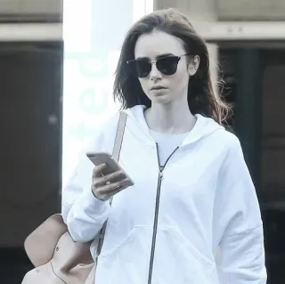 💞 02a114ec Frau, Sonnenbrille, Hoodie, Casual, Handy telegram sticker