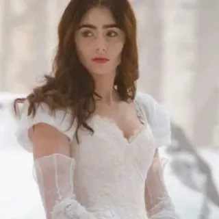 💞 aab6659b Frau, Kleid, Porträt, Mode, Schönheit, Brünette telegram sticker