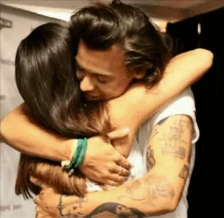 💞 e3720979 Harry Styles promi, umarmung, zuneigung, fan, begegnung telegram sticker