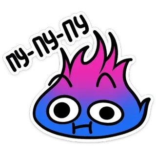 😐 4a464d62 пу-пу-пу Dessin animé, Mignon, Drôle, Personnage, Flamme telegram sticker