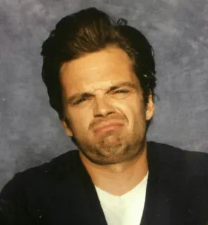 😐 4dcbab9b espressione facciale, uomo, ritratto, persona, attore telegram sticker