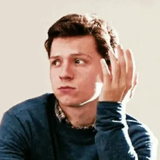 😐 7274aac2 Tom Holland attore, celebrità, meme, Tom Holland telegram sticker