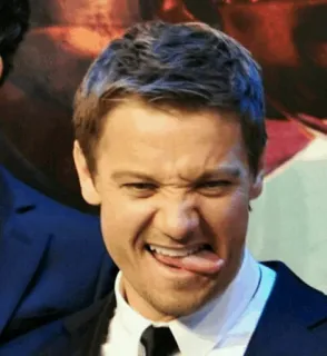 😋 da8bac7b uomo, faccia, lingua, espressione, ritratto telegram sticker