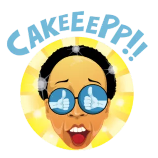 👌 b5720f70 CAKEEEPP!! 엄지 척, 승인, 안경, 행복, 만화, 흥분 telegram sticker