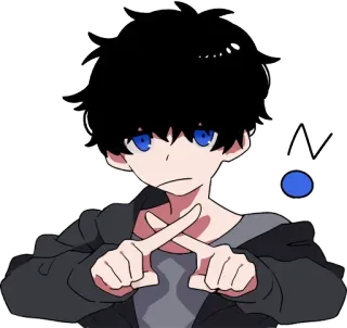 ❌ e9bc11ab Anime, Charakter, Geste, Nein telegram sticker