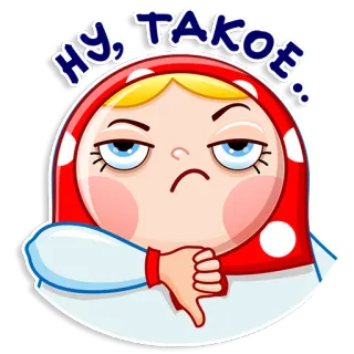 Матрёшка whatsapp stickers