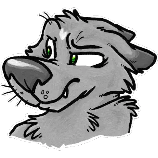 😒 23fd8ab7 Hund, Tier, Cartoon, Illustration, Haustier, Fell telegram sticker