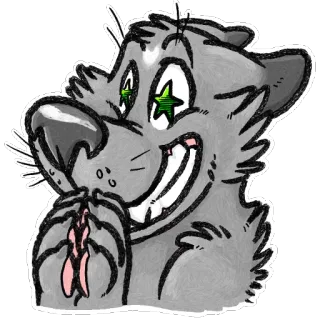 🙏 fa622e62 Cartoon, Wolf, Tier, Sticker, Süß telegram sticker