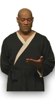 😕 6353703b Morpheus The Matrix Morpheus, Matrix, postać, film telegram sticker