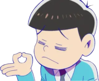 👌 9db53bb2 cartoon, anime, character, calm, meditation, zen telegram sticker