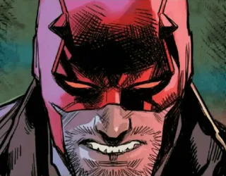 🕶 300bad64 Daredevil Сорвиголова, Marvel, супергерой, комикс, линчеватель, красный костюм telegram sticker