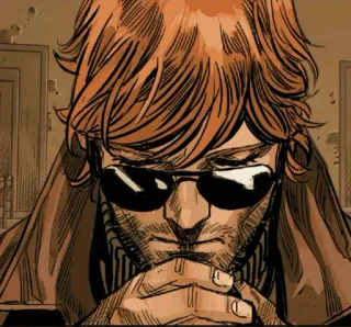 🕶 bed09540 Daredevil сорвиголова, Marvel, комиксы, супергерой, Мэтт Мердок telegram sticker
