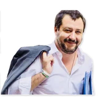 😉 beca8152 Matteo Salvini 政治家, イタリア人, マッテオ・サルビーニ, 政治 whatsapp sticker