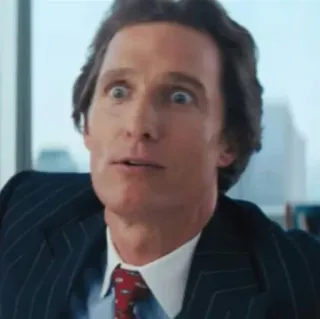 😍 8309e704 Matthew McConaughey actor, celebrity, man, suit, tie telegram sticker