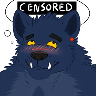 😘 6ae76974 CENSORED 狼, 動物, 獣人, 規制, 漫画, イラスト whatsapp sticker