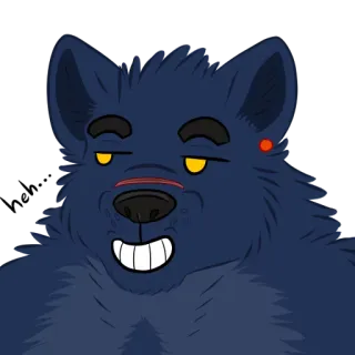 😏 9d7722a9 ケモノ, 擬人化, 狼, 漫画, キャラクター, 動物 whatsapp sticker