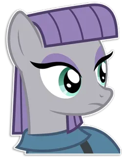 😒 cf1a6d41 Pony, Cartoon, Tier, Lila, Grau, Auge, Süß, Charakter whatsapp sticker