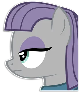 😕 d10b7916 Pony, Cartoon, Tier, Pferd, Pferd, Lila, Grau, Figur whatsapp sticker