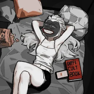 🥀 cc109ba0 DIFFI
CULT
BOOK thư giãn, đọc sách, phong cách anime, sách, bắp rang bơ, nghỉ ngơi telegram sticker