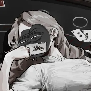 🥀 d77a2d4f ВОЕНКОМ pepe, meme, meme trên mạng, wojak, poker, bài telegram sticker