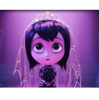 👰 08d6f1b9 Mavis Dracula Hotel Transylvania Cartone animato, Animazione, Vampiro, Sposa, Matrimonio, Mavis, Hotel Transylvania telegram sticker