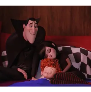 😴 79275793 Dracula Hotel Transylvania hotel transylvania, famiglia, dracula, cartone animato, mostro, vampiro telegram sticker