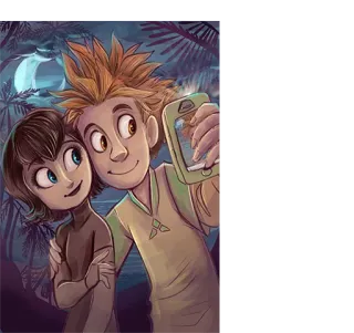 📸 7d31f915 Mavis Hotel Transylvania Cartone animato, Vampiro, Mostro, Selfie, Amici telegram sticker