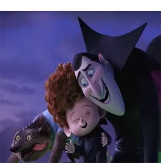 🤠 7fbdcd60 Dracula Hotel Transylvania vampiro, famiglia, mostro, hotel, animazione, commedia telegram sticker