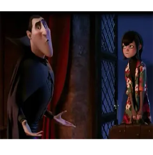 😶 80235635 Dracula Hotel Transylvania cartone animato, vampiro, padre, figlia, hotel, Transilvania telegram sticker