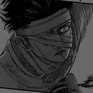 🌟 5ddf6b4f Attack on Titan 动漫, 漫画, 角色, 战争, 军事, 受伤, 进击的巨人 telegram sticker