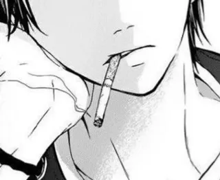 🌟 d0be3198 吸烟, 香烟, 动漫, 漫画, 烟, 插画 telegram sticker