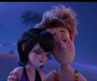 🕷 2aed0df3 Jonathan Loughran Hotel Transylvania Cartone animato, Film, Coppia, Amore, Mavis, Romantico, Animazione whatsapp sticker