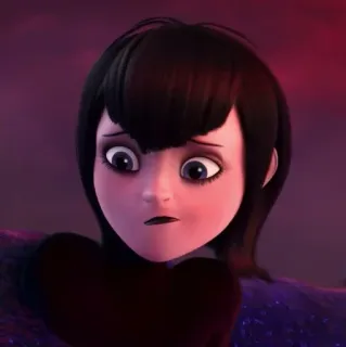 🕷 7a89d7c3 Mavis Dracula Hotel Transylvania vampiro, ragazza, cartone animato, animazione, hotel, Dracula whatsapp sticker