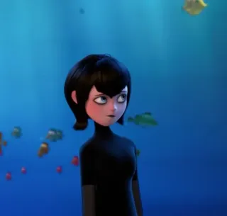 🕷 8704bd4c Mavis Dracula Hotel Transylvania vampiro, hotel, cartone animato, animato, film, pesce whatsapp sticker