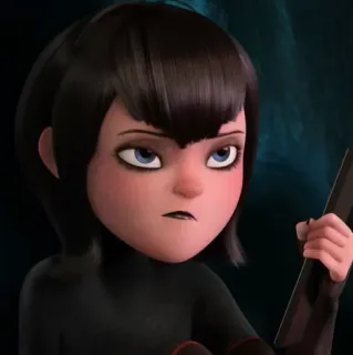 🕷 c79dd695 Mavis Dracula Hotel Transylvania cartone animato, vampiro, film, animazione, figlia whatsapp sticker