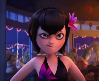 🕷 d34beef7 Mavis Hotel Transylvania cartone animato, vampiro, ragazza, animato, film whatsapp sticker