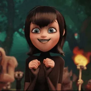 🕷 e681a7bb Mavis Dracula Hotel Transylvania cartone animato, vampiro, animato, film whatsapp sticker