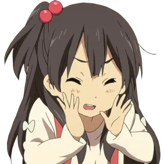 😜 a46fd940 Anime, Dziewczyna, Kreskówka, Słodkie, Szczęśliwy, Kawaii telegram sticker