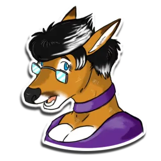 😃 d788b859 เฟอร์รี่, แอนโธร, สัตว์, การ์ตูน, ตัวละคร, ภาพเหมือน telegram sticker