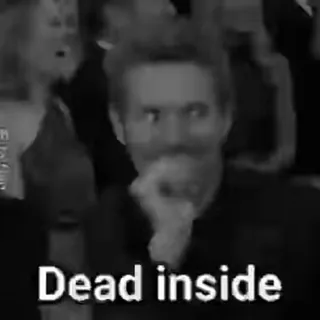 🖤 1b2ce658 Dead inside morto, por dentro, expressão, sentimento, triste telegram sticker