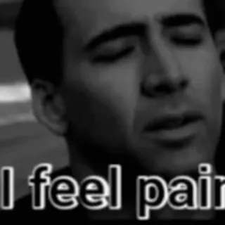 🖤 f979e8ba I feel pain triste, dor, emoção, sentimento, citação telegram sticker