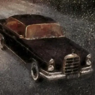 🚗 9b7b4be4 자동차, 차량, 승용차, 럭셔리 자동차, 빈티지 자동차, 검은색 자동차, 교통 telegram sticker