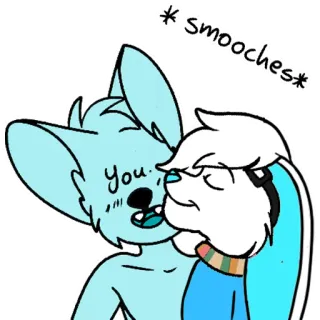 💋 19028a69 * smooches * You Чмоки, Поцелуи, Нежность, Милый, Мультик, Любовь whatsapp sticker