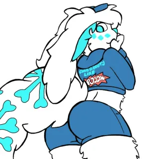 😘 fae86898 AND A BOOTY LIKE POW Фурри, Животное, Персонаж, Задница, Попа, Антро whatsapp sticker