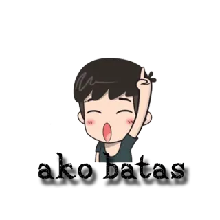 🙌 a55d7ed3 没有的事 Cartone animato, Ragazzo, Cinese, Eccitato, Negazione telegram sticker